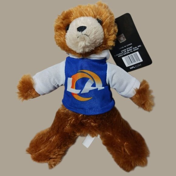 Good Stuff Other - Good Stuff Los Angeles Rams NFL Plush Teddy Bear With Hoodie Brown/Blue "12"